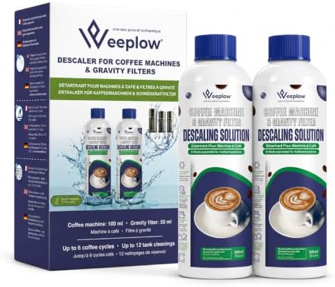 Weeplow® Détartrant — Machines à Café & Filtres à Gravité (2 × 300 ml)