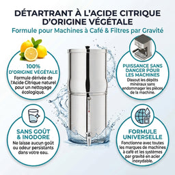 Détartrant à l'acide citrique d'origine végétale — bénéfices